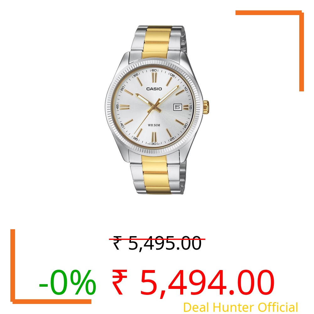 Casio Enticer Men MTP-1302PSG-7AVEF Analog Silver Dial Men (A2370)