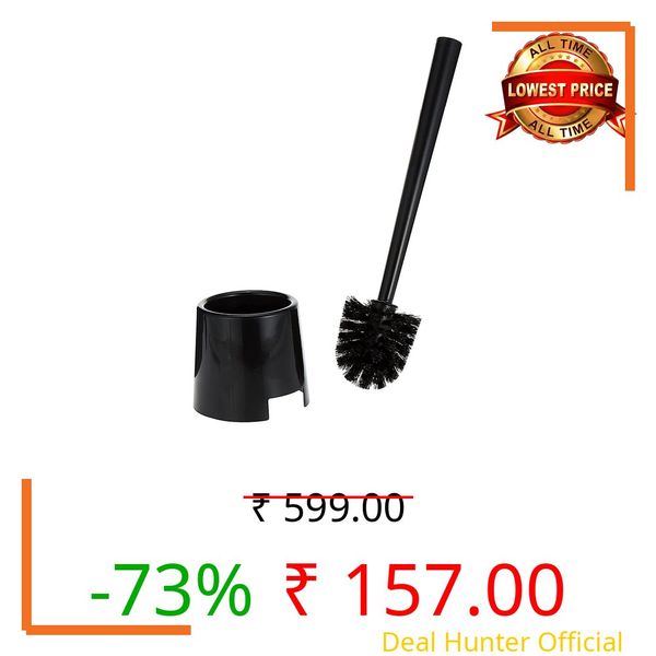 IKEA Plastic Toilet Brush/Holder, Black, Pack of 1