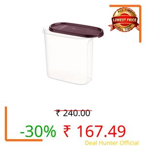 Signoraware Modular Container Oval No.3 Container, 1.7 Litres, Maroon