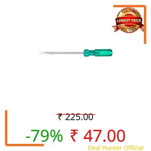 Taparia 927 Steel (10.0 X 1.2Mm) Flat Tip Screw Driver (Green&Silver), 1 Pc