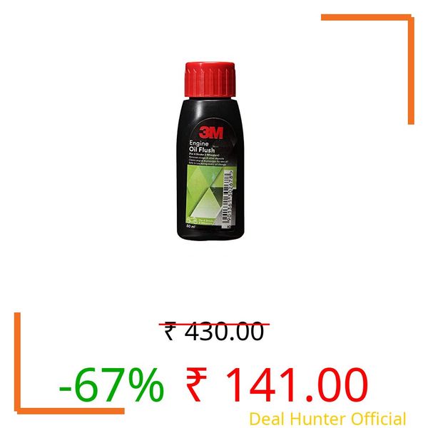 3M Engine Oil Flush For two wheelers(50 ml)| Removes Engine Slug | Keep Engine clean and safe