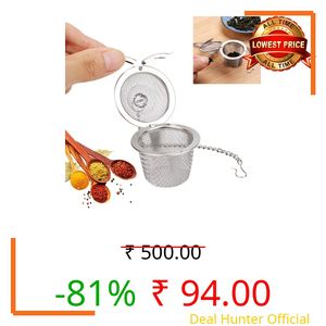 Decorcrafts Stainless Steel Teapot Green Tea Fliter Coffee Mesh Ball Infuser (Basket Shaped)