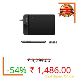 XPPen StarG430S 4x3 Inches Graphic Pen Tablet, 8192 Pressure Levels, Battery-Free Stylus, 20 Replacement Nibs, Compatible with Windows/Mac/Linux for Online Teaching/E-Signature/Presentations – Black