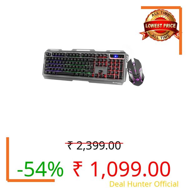 Zebronics Zeb-Transformer Gaming Keyboard and Mouse Combo (USB, Braided Cable)