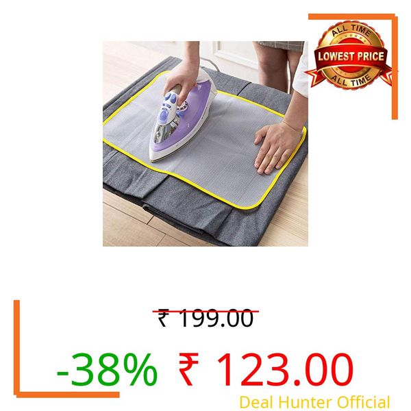 Lukzer Insulated Ironing Mat for Delicate Garments - Cloth Guard, Reusable & Washable (40 x 60 CM) CH-146