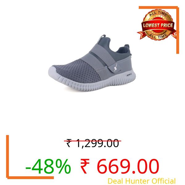 SPARX Mens SM 406 | Enhanced Durability & Soft Cushion | Grey Running Shoe - 6 UK (SM 406)
