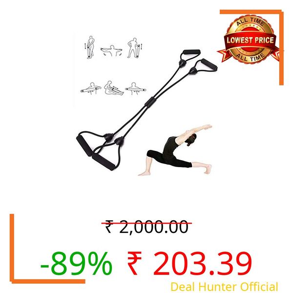 IRIS Fitness Cross Workout Pilates Reformer Exercise Resistance Cords Loop Tube Bands for Strength Training and Flexibility