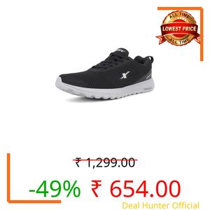 SPARX Mens SM 414 | Enhanced Durability & Soft Cushion | Black Walking Shoe - 10 UK (SM 414)