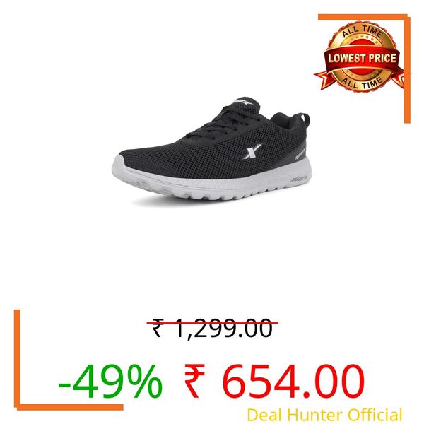 SPARX Mens SM 414 | Enhanced Durability & Soft Cushion | Black Walking Shoe - 10 UK (SM 414)
