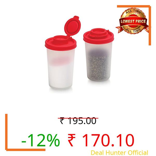 Signoraware BPA Free Plastic Big Spice Shaker (140mlx2 | Red)