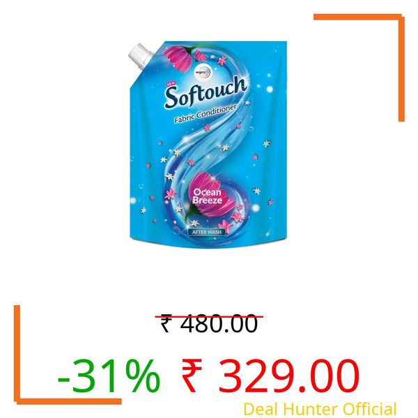 Softouch Ocean Breeze Fabric Conditioner by Wipro, 2L