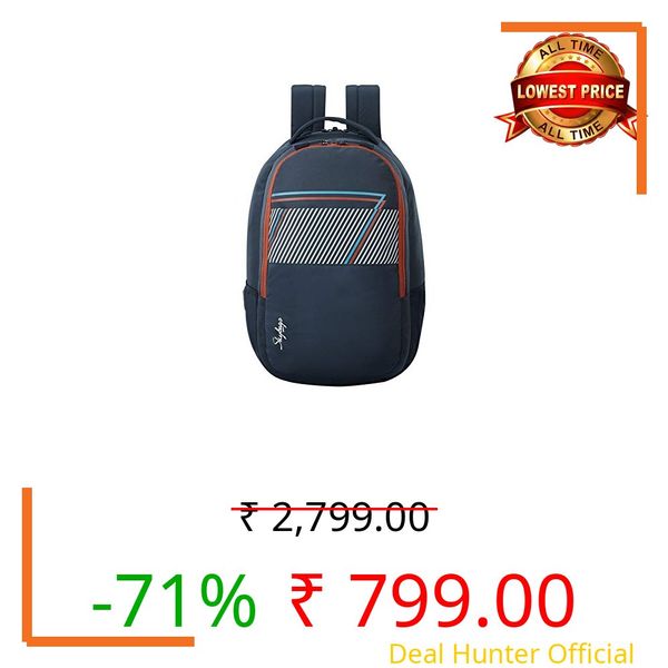 Skybags Campus Laptop Backpack Navy Blue