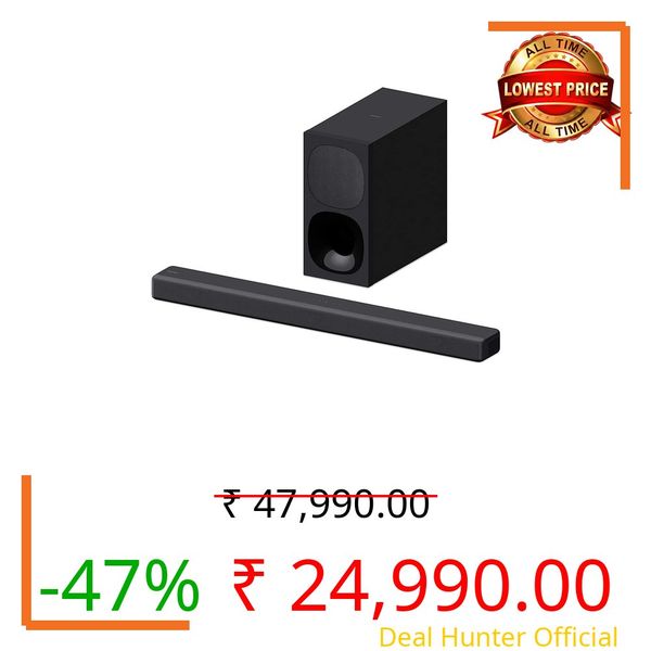 Sony HT-G700 3.1ch 4K Dolby Atmos/DTS:X Soundbar for TV with Wireless subwoofer, 3.1ch Home Theater System (400W, Surround Sound,Bluetooth Connectivity, HDMI & Optical Connectivity, 4k HDR) - Black