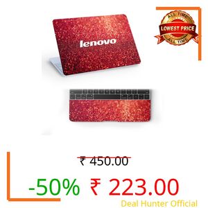 Galaxsia Lenovo D54 Full Vinyl Laptop Skin/Sticker/Cover for 15 to 15.6 Inches Laptops Laminated-Removable-HD Quality Compatible for Lenovo (15x10 Inches)