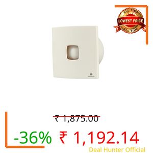 Havells Ventil Air Hush Exhaust Fan | 150mm Sweep Size | 100% Copper Motor | 40 Watt | 2 Years Manufacturer Warranty | (White)