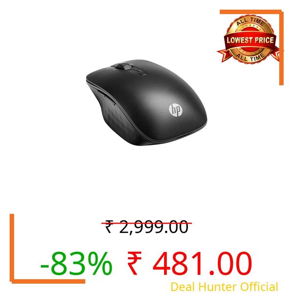HP Bluetooth Travel Mouse, Black (6SP25AA)