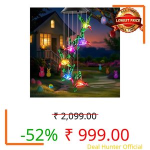 Winzwon Gifts for Mom Mothers Day from Daughter Solar Hummingbird Wind Chimes Outdoor Mobile Hang Garden Patio Porch Birthday Gifts for Grandma Women