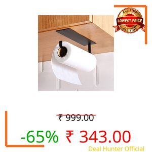 Kitchen Roll Holder, Kitchen Paper Rack, Wall Mounted, Toilet Paper Holder, Napkin Storage Holder Under Cupboard, Paper Towel Holder, Self Adhesive No