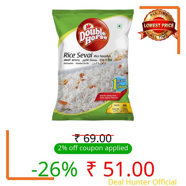 Double Horse Rice Sevai 200g| Rice Noodles| Ready in 1 Minute |Ready to Cook