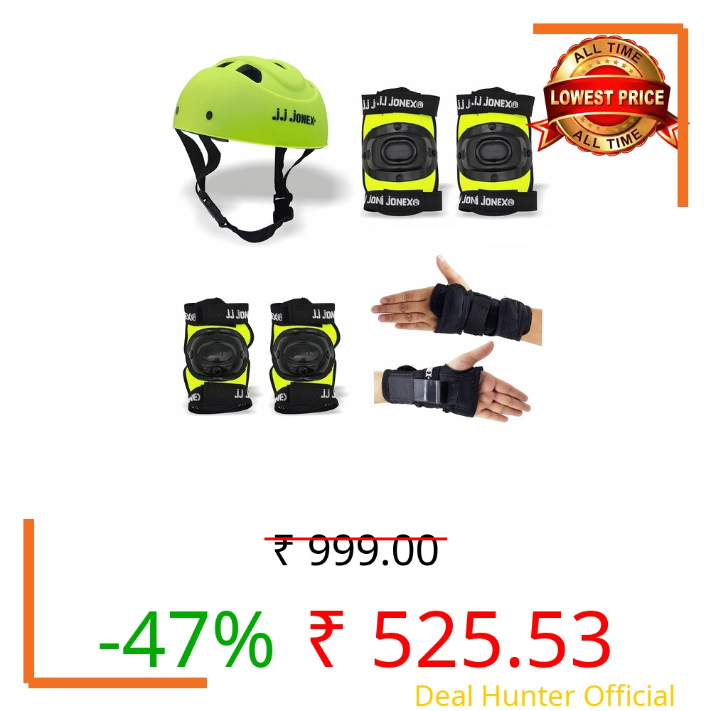 JJ JONEX Protective Set Skating and Cycling Guard Combo Medium Green/Full MYC