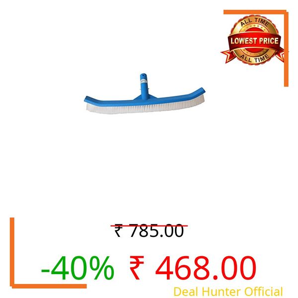 BlueWave 18 Inch Wall Brush with Poly bristles, Pool Wall Brushes are Used to Scrub Pool Walls and Remove Debris.Best for Seeping Debris Off All Walls and Floor for All Kind of Swimming Pool.