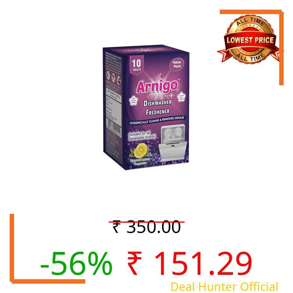 Arnigo Dishwasher Freshener 10 Pc Tablets | Removes Foul Smell from Dishwasher | Easy to use