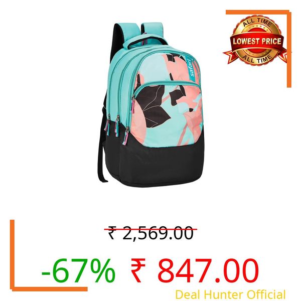 Safari Akika School Bag For Girls, Capacity - 36L, 3 Compartments Backpack For kids
