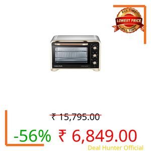 Morphy Richards 30RC Manual Otg Oven For Kitchen 1500W | 30 Litre Oven Toaster Griller | Convection Fan & Rotisserie Function | Temperature Control | 2-Yr Warranty By Brand, clear