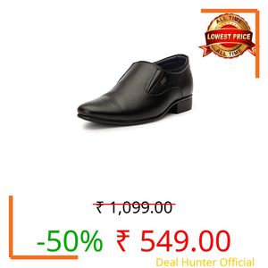 Bata Boss-Slick Men's Black Formal Shoes - 10 UK (8516451)