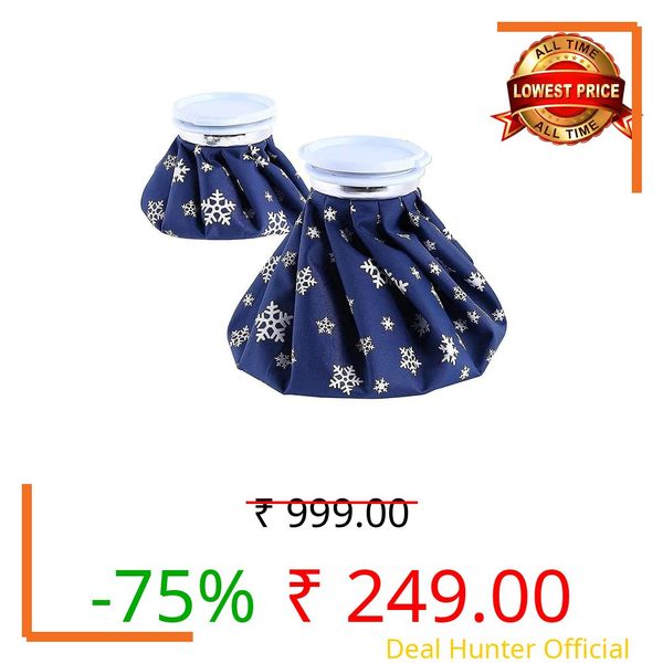 SAXAT Hot Water Bag for Pain Relief - Ice Pack, Heating Pad, Hot/Cold Pack for Knee, Neck, Back, Muscle (6 Inch & 9 Inch)