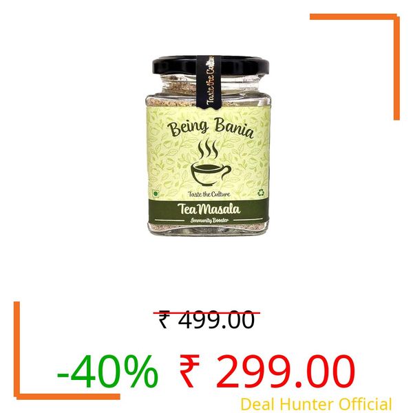Tea Masala Powder for Authentic Masala Chai | 7+ Spices | Immunity Booster & Taste Enhancer
