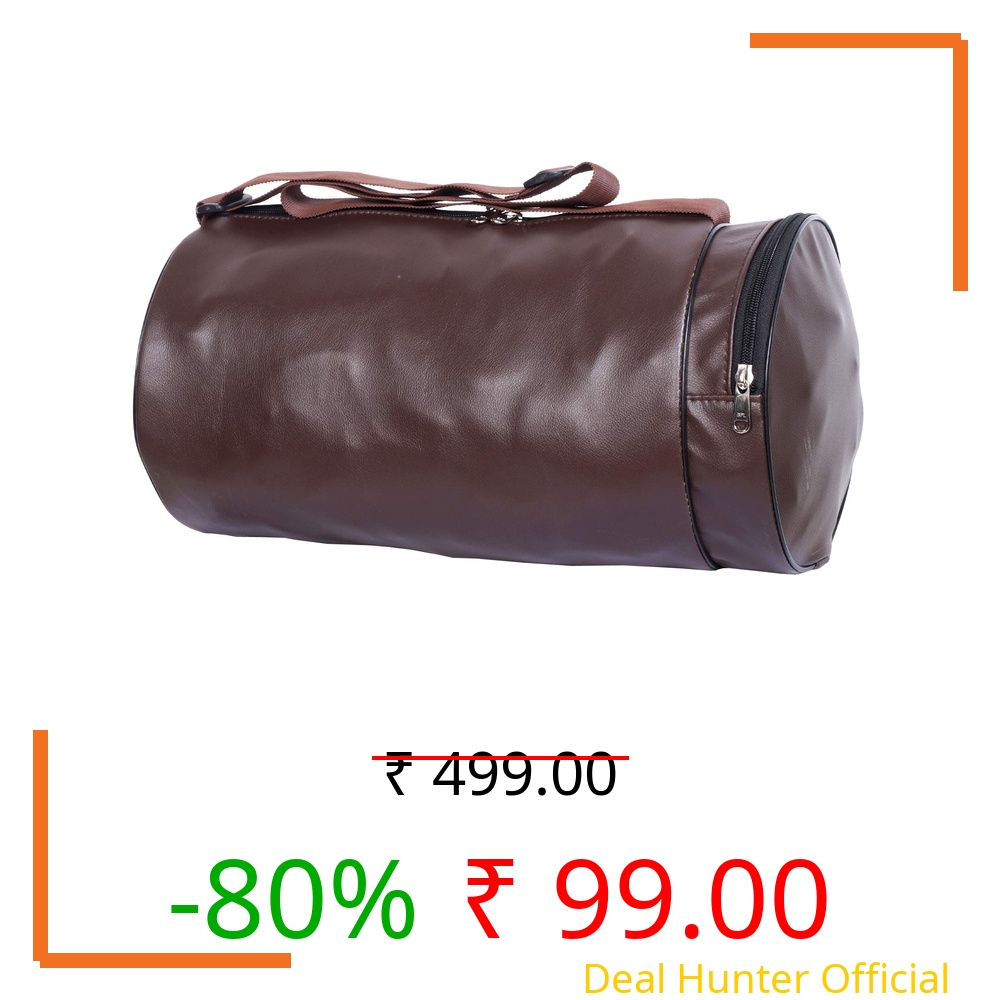 Men’s Gym Duffle – Leather Look Sports Travel Bag with Shoulder Strap | Stylish & Lightweight Workout Holdall