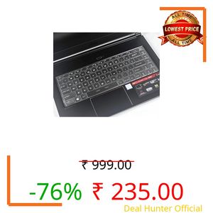 RAYA TPU Keyboard Cover for MSI Thin 15 / GF63 / GF65 and Thin A15 Series Gaming Laptop Keyboard Skin (Transparent)