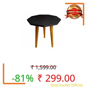 UHUD CRAFTS Mid Century Plant Stand/Table, Gamla Stand (12" D x 13" H) | Plant Stands for Indoor Plants, Stool for Holding Flower Pots | Indoor Plant Stand, Modern Home Decoration (Black) (Wood)