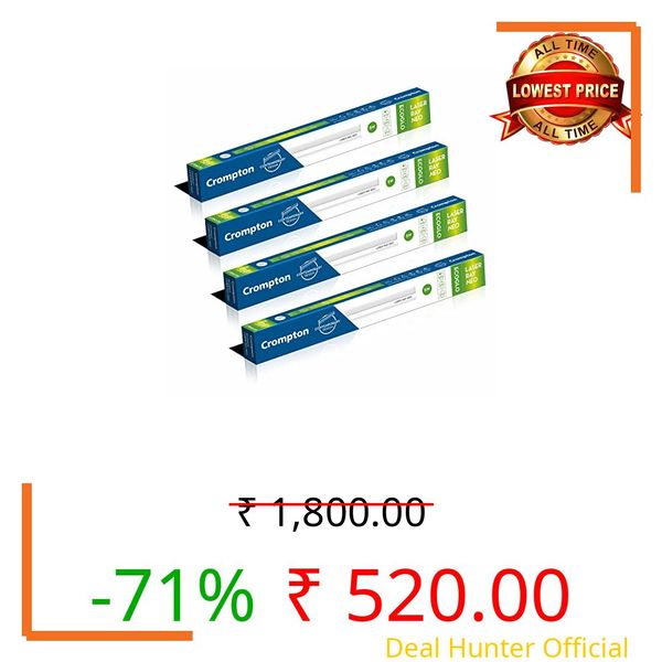 Crompton Laser Ray Neo 5W LED Batten |1 feet Slim Batten for Living Room & Bedroom | Energy Efficient Tubelight for Home | BIS Approved | Cool Day Light (6500K) (Pack of 1)
