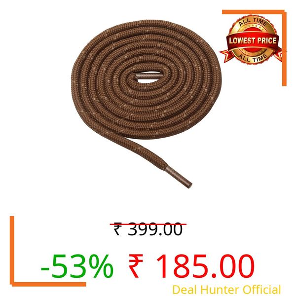 GRAH SANGRAH® Shoelaces for Hiking Shoes, Outdoor Walking Sneakers, Outdoor Hiking, Climbing, Basketball, Work Boot, Running, Sport Shoes (120 Cm/48 Inch, Light Brown Cream)