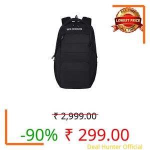 WildHorn Laptop Backpack for Men Women I 34 L Capacity I Waterproof I Fits upto 15 6 inch Laptop