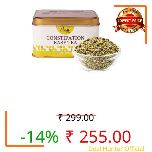 The Indian Chai – Constipation Ease Tea 50g | Herbal Tea Blend with Senna, Ajwain, Hing & Black Salt | Supports Smooth Digestion & Relief from Bloating