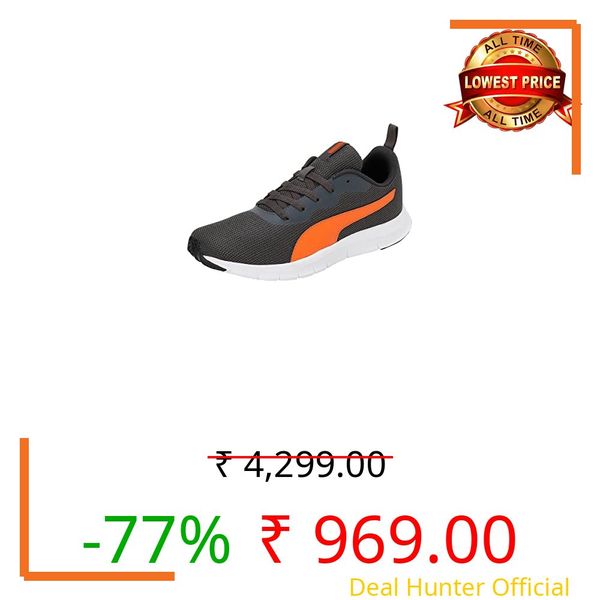 PUMA Men, Snatch V2, Dark Shadow-Vibrant Orange-White, Sneaker, 8UK, (39178302)