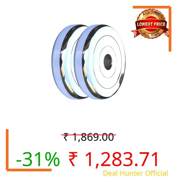 Kore RW Steel Plate-SB-10KG (5 KG X 2) Weight Plate, Black