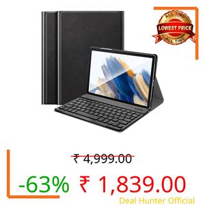 ProElite Detachable Wireless Bluetooth Keyboard case Cover for Samsung Galaxy Tab A8 10.5 inch (SM-X200/ SM-X205/ SM-X207), Black