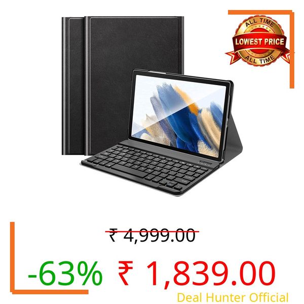 ProElite Detachable Wireless Bluetooth Keyboard case Cover for Samsung Galaxy Tab A8 10.5 inch (SM-X200/ SM-X205/ SM-X207), Black