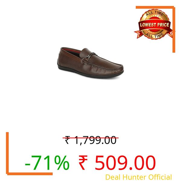 Bata Mens Neville Loafers, Brown