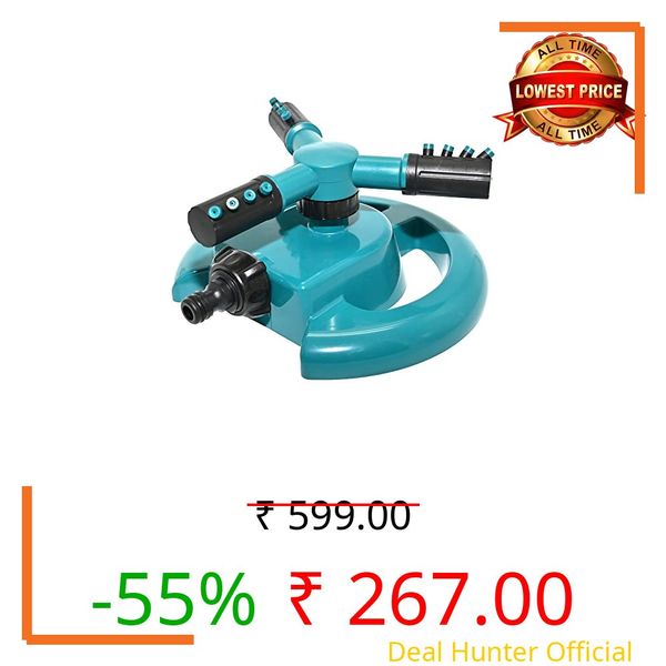 Ram® Garden Sprinkler Automatic Lawn Sprinkler 360 Degree Rotating Grass Lawn Plants Veggies Sprinkler