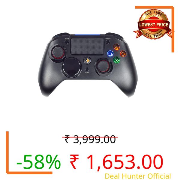 Cosmic Byte Stratos Xenon All in One PS4/iOS/Android/PC Wireless Programmable Gamepad, Magnetic Accurate Triggers, Upgraded Hall Effect Joysticks (Black)