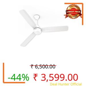 Crompton Energion Groove 1200mm (48 inch) Ceiling Fan (Opal White), Pack of 1, (5 Years Warranty)