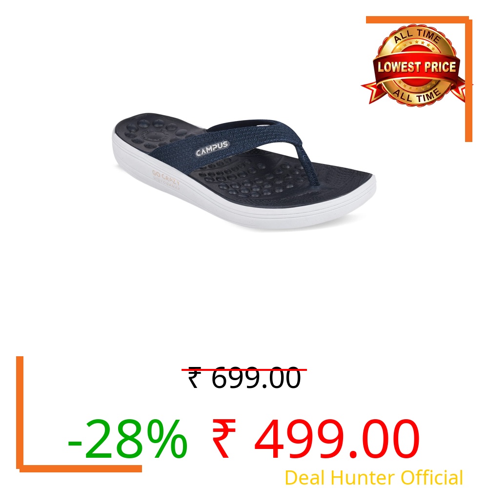 Campus Women's SL-411L-A NAVY/L.GRY Flip-Flops - 8UK/India SL-411L-A