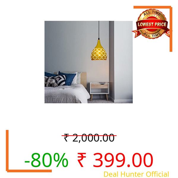 Lyse Decor Hanging Lights for Living Room, Hanging Lamps for Ceiling, Pendant Lights for Balcony and Home Decoration (Pack of 1)