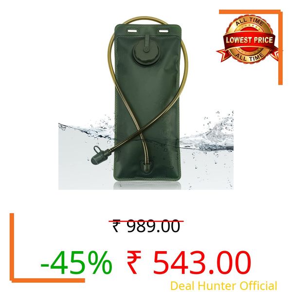 Proberos® 3L Foldable Hydration Bladder with Straw, Water Bladder BPA Free Leakproof Hydration Bag Hydration Pack for Cycling Traveling Hiking Camping Treking