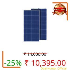 Luminous BIS Certified 170W 12V Polycrystalline Solar Panels (Pack of 2) | High Efficiency, Durable & Reliable | Ideal for Off-Grid Use | Long-Lasting Quality